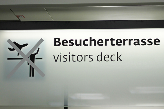 Nach wie vor geschlossen: Besucherterrasse auf dem Flughafen Wien - Foto: Austrian Wings Media Crew