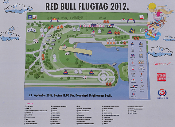 Red Bull Flugtag 2012 Übersichtsplan