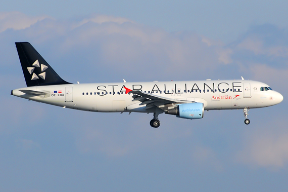Austrian Airlines (Star Alliance) Airbus A320 (OE-LBX) - Foto: Austrian Wings