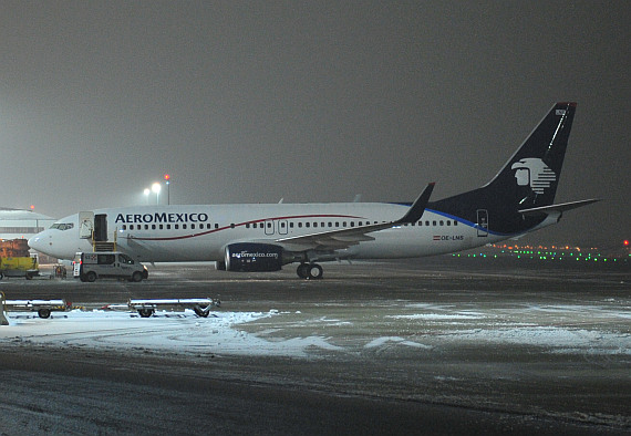 Die OE-LNS in den Farben von Aeromexico in Wien - Foto: Austrian Wings Media Crew