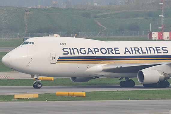 Closeup Singapore Airlines Cargo Boeing 747-400F 9V-SFN - Foto: PA / Austrian Wings Media Crew