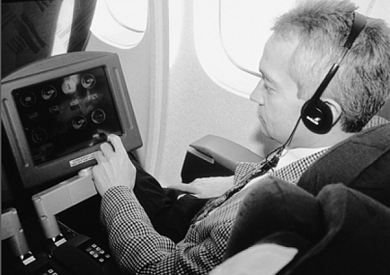 Das Bordunterhaltungssystem IFEN war in der First- und der Business Class der MD-11 eingebaut - Foto: Swissair