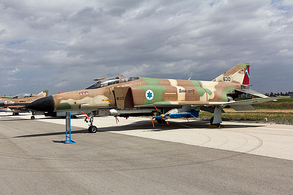 Israelische F-4E Phantom mit drei Abschussmarkierungen unter dem Cockpit - Foto: Oren Rozen / Wiki Commons