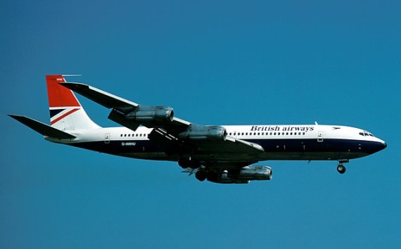 British Airways Boeing 707-300 LHR 1977 Marmet