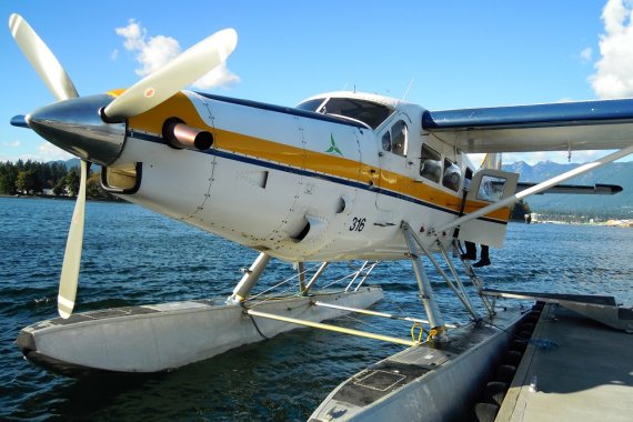 De Havilland Canada DHC -3, Turbine Single Otter von Harbour Air. Bietet Platz bis zu 14 Passagiere. Harbour Air kommt auf stolze 21 Flugzeuge dieser Art, die in Verwendung sind.