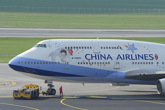 China Airlines Boeing 747-400 B-18203 Jimmy Sonderbemalung_7 Foto PA Austrian Wings Media Crew
