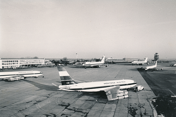707 von Montana auf dem Flughafen Wien - Foto: Archiv Flughafen Schwechat