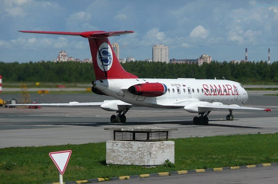 Die in interessanter Farbgebung fliegenden Maschinen der Samara Airlines flogen einst auch nach Wien Linie.