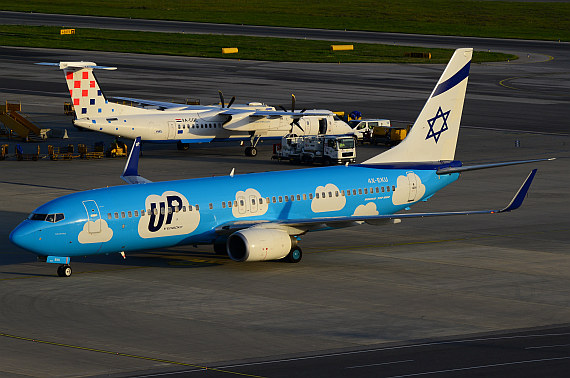 El Al Israel Airlines UP 4X-EKU vormals OE-LNT_3 Foto PA Austrian Wings Media Crew