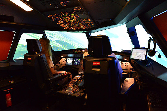 Viennaflight A320 Simulatorcockpit Foto PA Austrian Wings Media Crew