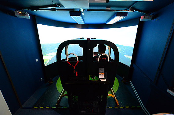 Der Bell 206 Jet Ranger Simulator kommt mitunter auch auf Veranstaltungen außerhalb von Viennaflight zum Einsatz.