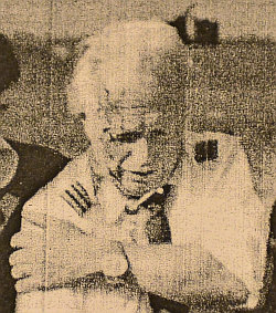 Flugingenieur Rudi Hahn nach dem Crash - Foto: Archiv Flugingenieur Rudi Hahn nach dem Crash - Foto: Archiv