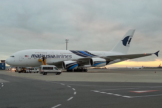 9M-MNC Malaysia Airlines Airbus A380 am 20. November 2014 in Wien Foto PW ZVG