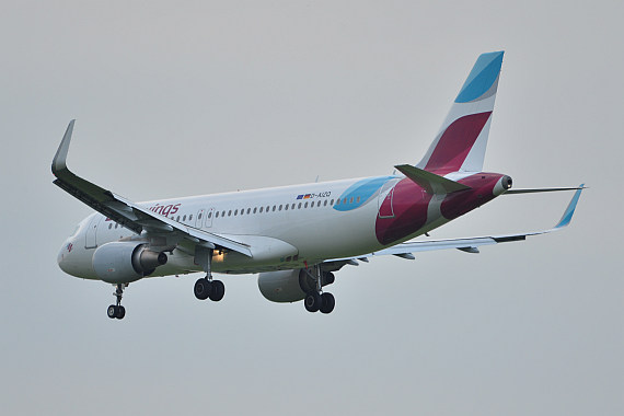 Eurowings A320 - bis alle Maschinen das neue Layout tragen, wird wohl noch einige Zeit vergehen.