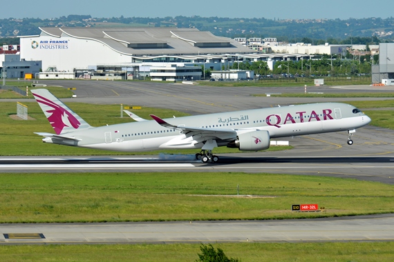 34. Copyright by Paul Bannwath Qatar Airways Airbus A350