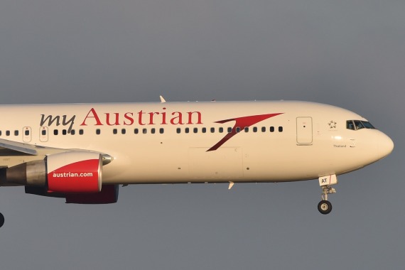 "myAustrian": Hier im Landeanflug, jetzt schon wieder auf dem Abflug. - Foto: Austrian Wings Media Crew