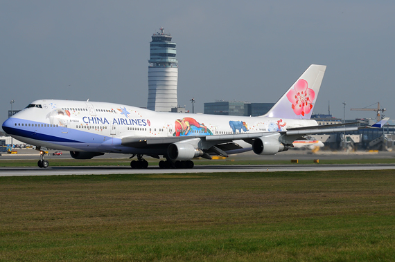 China Airlines Boeing 747-400 Foto Austrian Wings Media Crew china-airlines-sonderlackierung-start