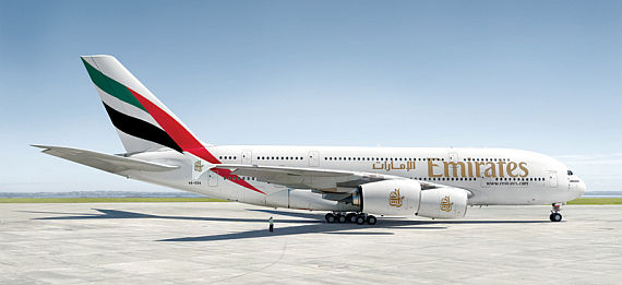 Emirates-Flaggschiff: Airbus A380 - Foto: Emirates