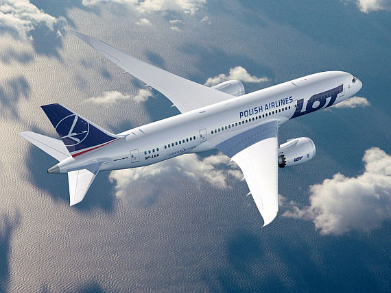Neues Design ab kommendem Jahr: LOT-Dreamliner - Grafik: LOT