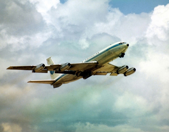 Boeing 707 beim Start - Foto: Private Sammlung