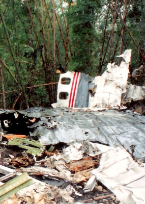 Beim Absturz wurde die Boeing 767 vollkommen zerstört - Foto: Jenny Maaß