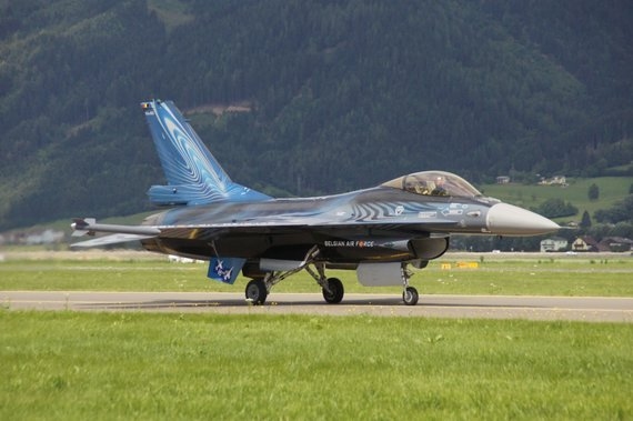 F-16 "Fighting Falcon" ("kämpfender Falke") der belgischen Luftwaffe - Foto: Anton Wildberger