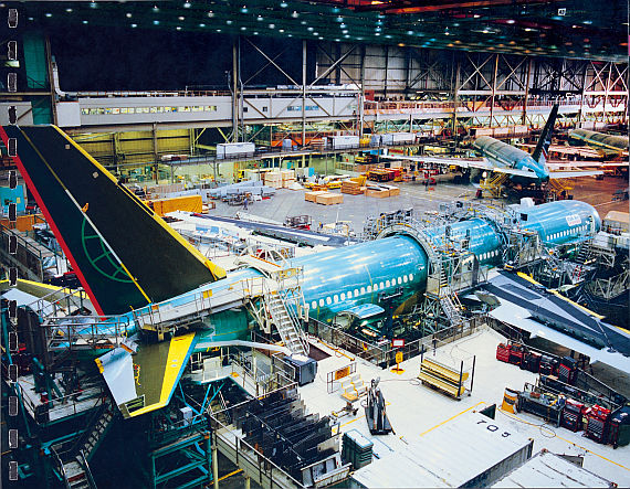 Die erste EVA AIR Boeing 767 wird in Seattle gebaut - Foto: Korn-PR Die erste EVA AIR Boeing 767 wird in Seattle gebaut - Foto: Korn-PR