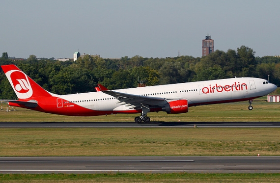  A330 von Air Berlin beim Start – Foto: Konstantin von Wedelstädt