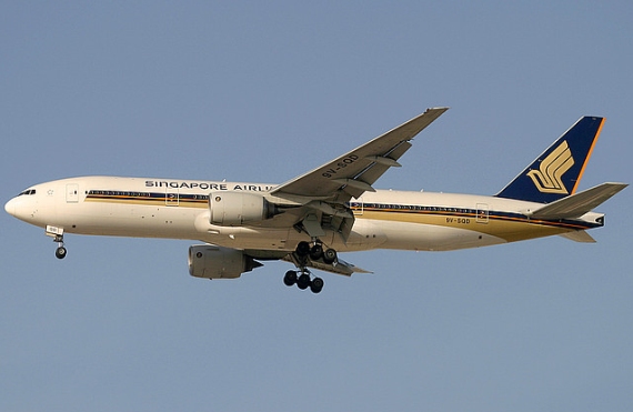 Boeing 777-200 von Singapore Airlines - Foto: Konstantin von Wedelstädt Boeing 777-200 von Singapore Airlines - Foto: Konstantin von Wedelstädt