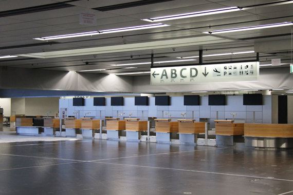 Check-In- und Abflugbereich
