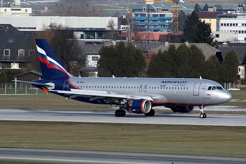 Airbus A320 von Aeroflot in Salzburg - Foto: Christian Schöpf