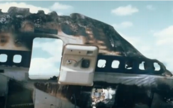 Eines der seltenen Farbfotos des Pan Am Wracks - Foto: ZVG
