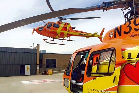 Flight For Life Rettungshubschrauber aus Frisco, Colorado (USA), Ecureuil AS 350 B3 - Foto: Flight For Life via Facebook