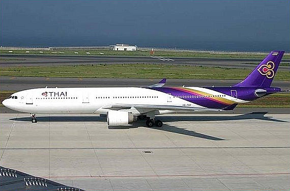 Airbus A330 (HS-TEF) von Thai Airways - Foto: wings-aviation.ch