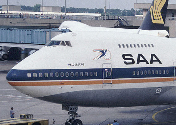 Die "Helderberg" beim Push back in Frankfurt am Main - Foto: Werner Fischdick