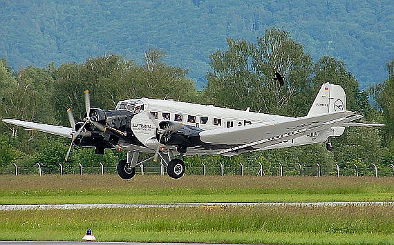 Die Junkers Ju 52/3m D-AQUI bei der Landung (Symbolbild) - Foto: Wiki Commons