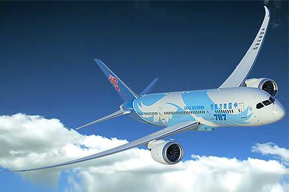 China Southern Boeing 787-8 - Grafik: Boeing