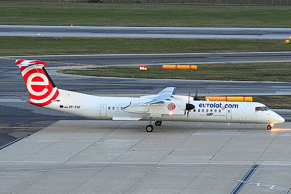Eurolot Bombardier Q400 SP-EQF Foto PA Austrian Wings Media Crew