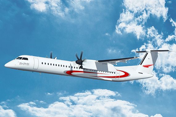Abu Dhabi Aviation Bombardier Q400 NextGen Grafik Bombardier