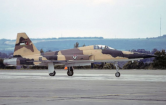Jordanische Luftwaffe Royal Jordanian Air Force F-5E Tiger II Foto Mike Freer - Touchdown-aviation via Wiki Commons