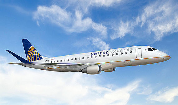 Embraer E-175 in den Farben von United Express - Grafik: Embraer