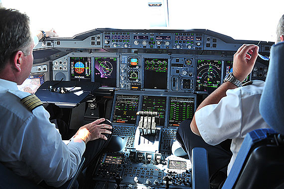 Cockpit Airbus A380 Lufthansa Foto PA Austrian Wings Media Crew