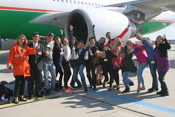 Videodreh mit EVA Air am VIE - Foto: Korn-PR / T. Rosenberger