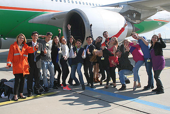 Videodreh mit EVA Air am VIE - Foto: Korn-PR / T. Rosenberger
