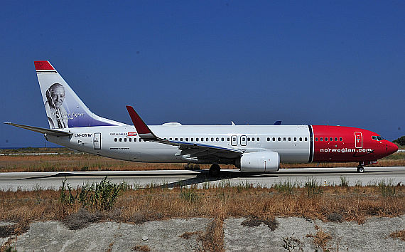 Boeing 737-800 LN-DYW von Norwegian - Foto: PA / Austrian Wings Media Crew