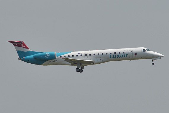 Luxair Embraer ERJ-145 LX-LGW Foto Huber Austrian Wings Media Crew