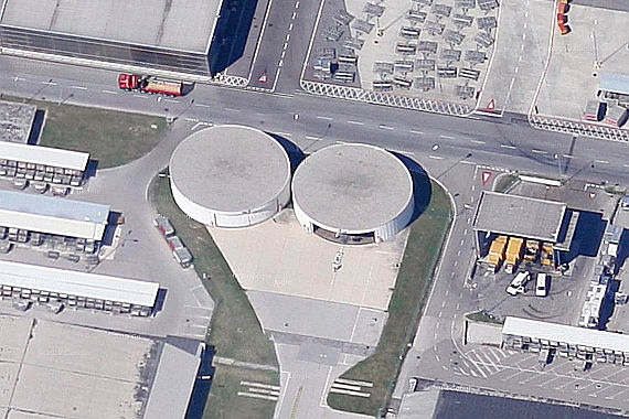 VIE GAC Rundhangar Foto Google Maps