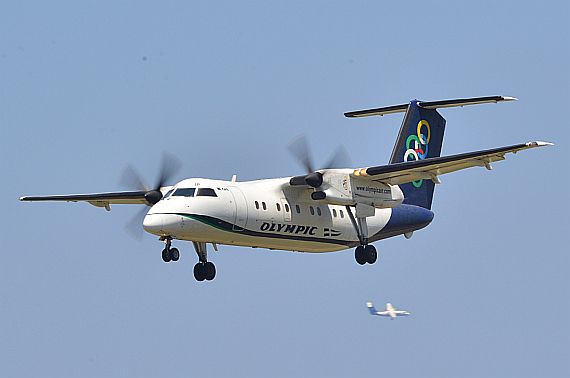 Olympic Bombardier Dash 8-100 Q100 SX-BIP Foto PA Austrian Wings Media Crw