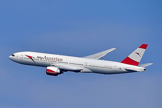 OE-LPD AUA Austrian Airlines MyAustrian Boeing 777 Foto Huber Austrian Wings Media Crew
