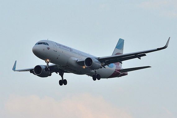Eurowings Germanwings Airbus A320 Sharkelts D-AIZQ Foto Huber Austrian Wings Media Crew